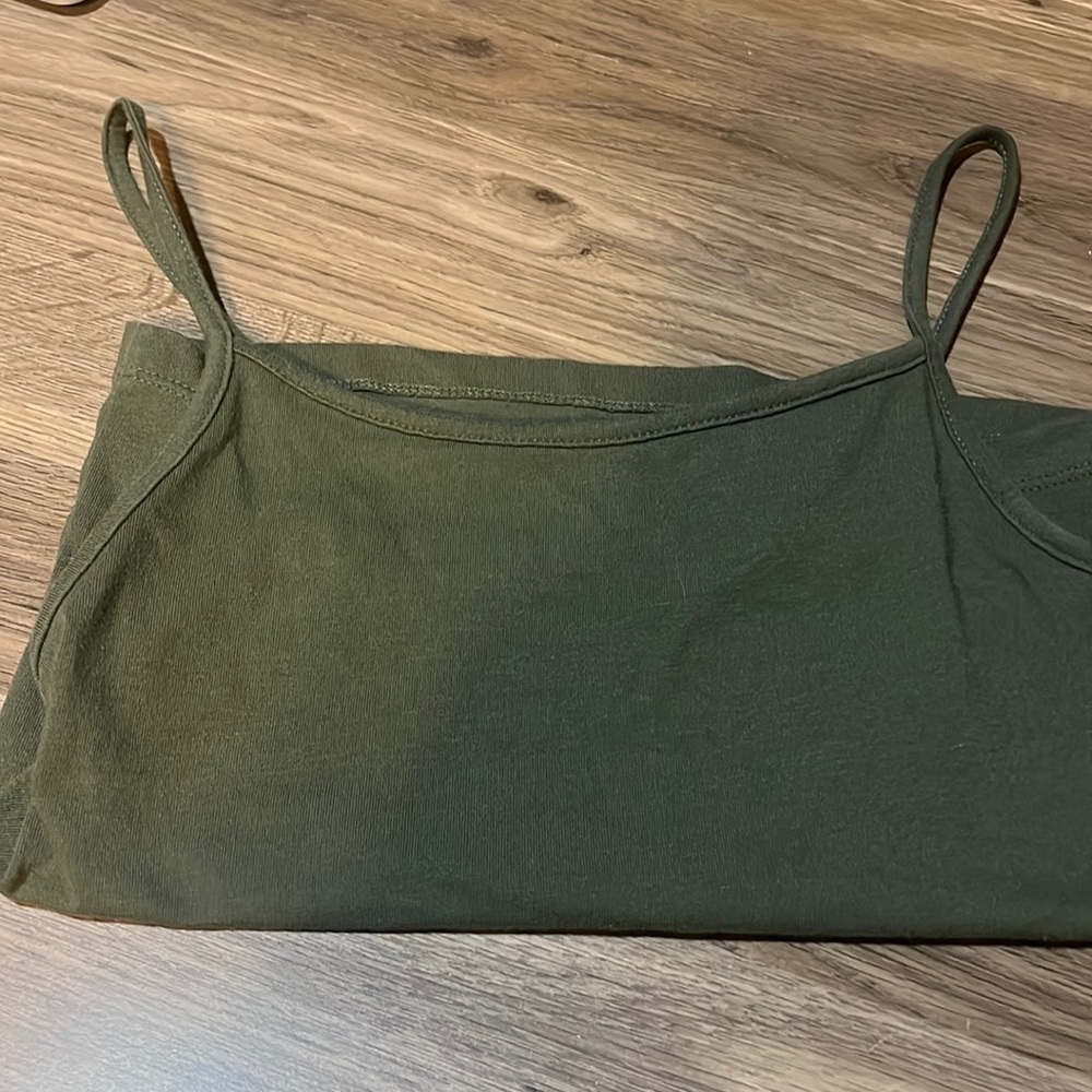 Green tank top